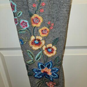 Johnny Was Waffle Knit Metallic Joggers
